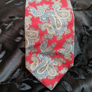 Mallory Church silk Paisley tie
